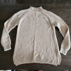 Calvin Klein Cozy Cream Tan Knit Sweater, Size Small